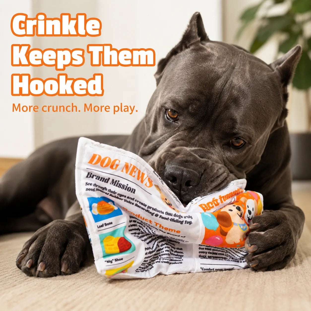 Indestructible Newspaper Dog Toy