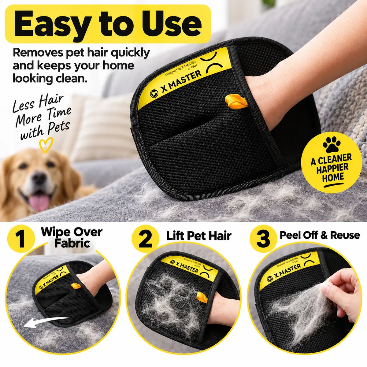 Pet Hair removal glove