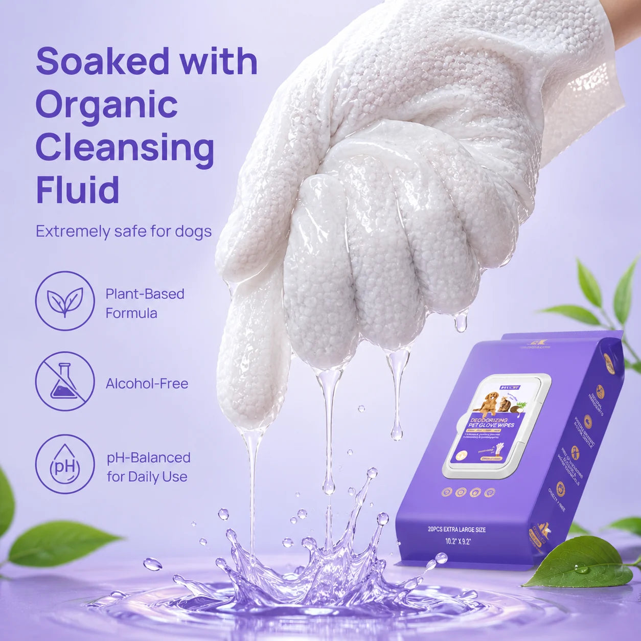 Disposable Glove Wipes for Dogs — The 60-Second Waterless Bath