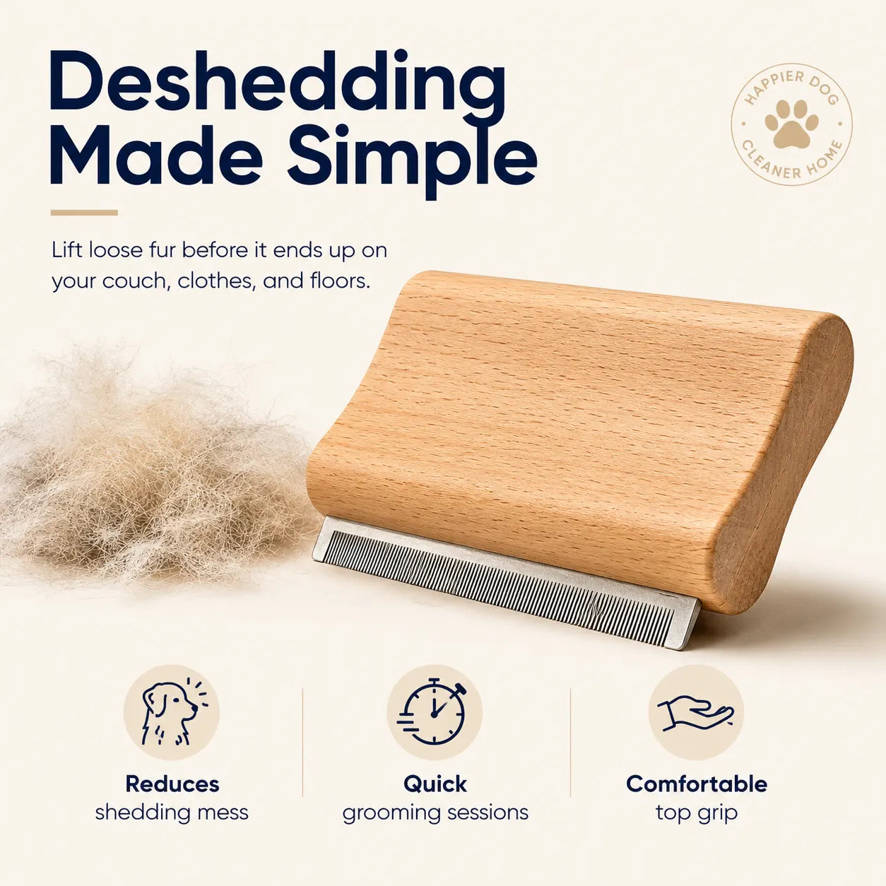 Dog Brush for Shedding & Grooming