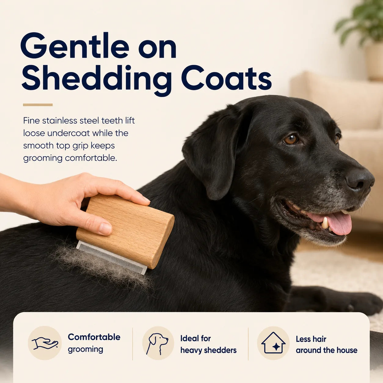 Dog Brush for Shedding & Grooming